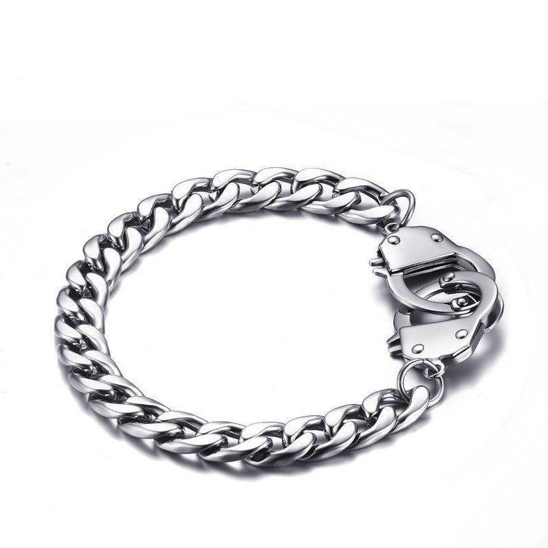 Stainless steel bracelet handcuffs