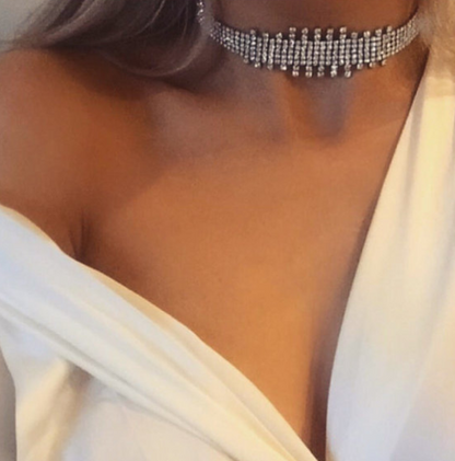 Bling Classy Double choker necklace