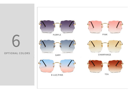 Frameless Classy Square Sunglasses