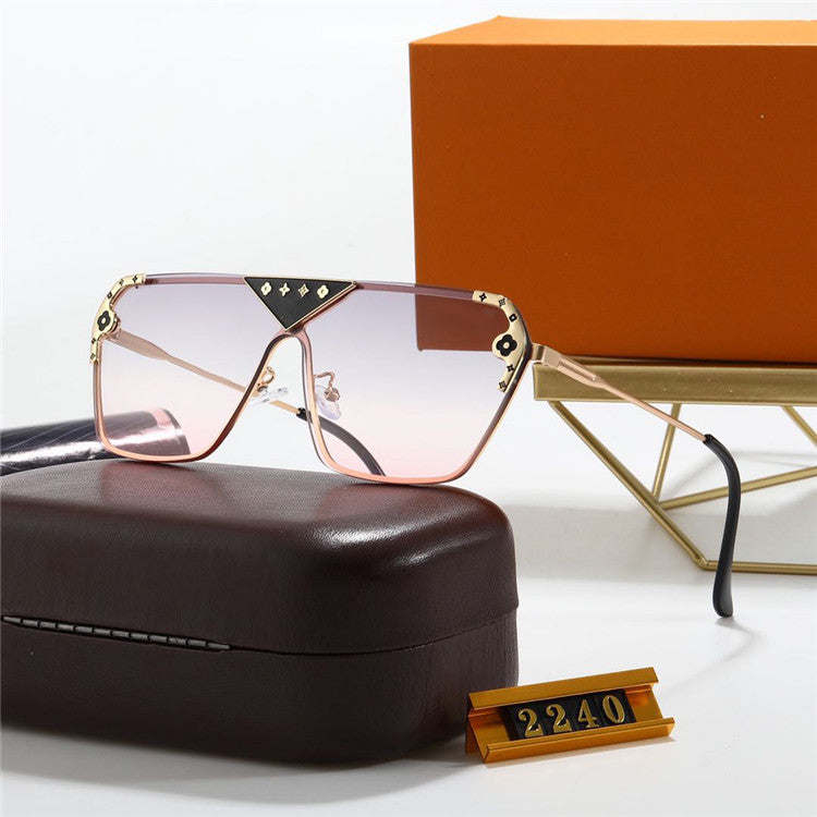 New 2023 Gradient Fashion Sunglasses Lens Trend Metal Sunglasses