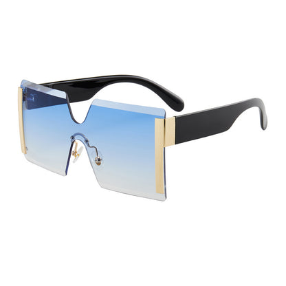 European and American Siamese Frameless Sunglasses