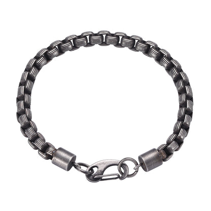 Men's Thick Stainless Steel Casting Bracelet