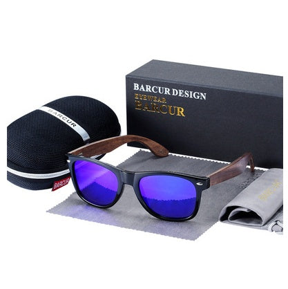 Mens Design Wooden sunglasses Polarized