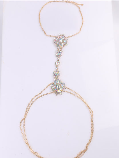 Diamond Flower Necklace Body Chain