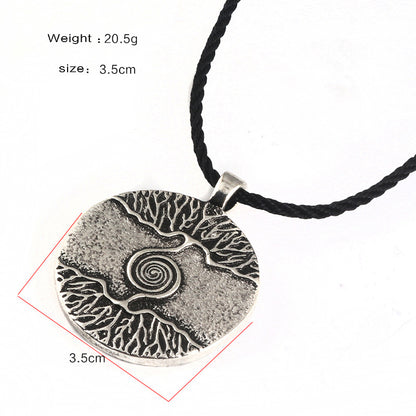 Unisex Tree Of Life Necklace Fortune Bark Rope