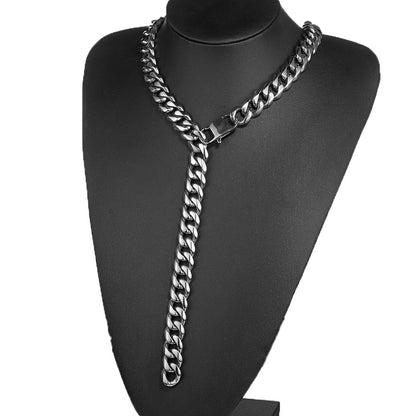 Unisex Titanium steel stainless steel necklace collar