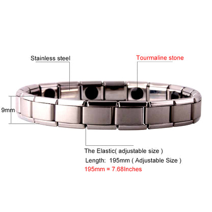 Magnet Unisex Elastic Stainless Steel Bracelet