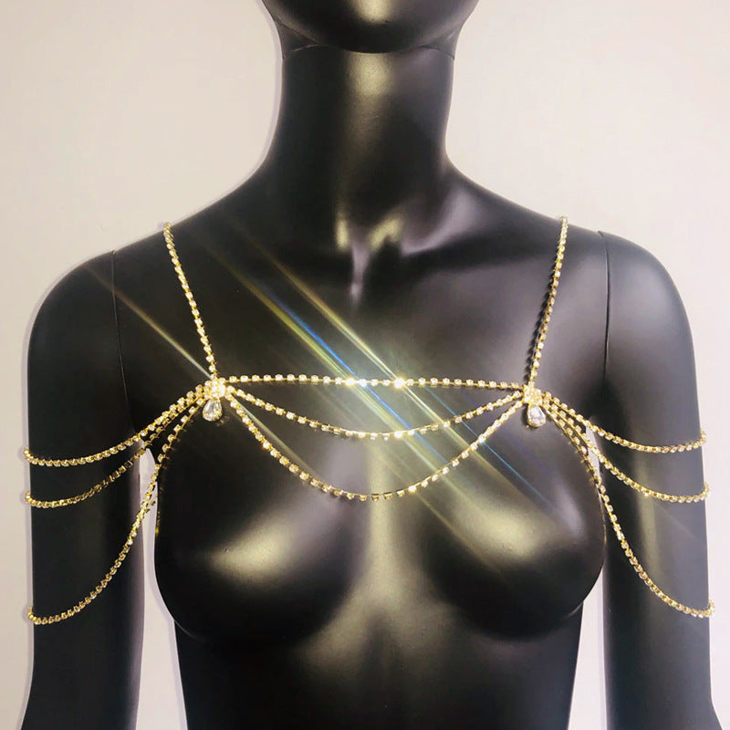 Sexy Diamond Chain Pendant Waist Chain New Style Body Chain