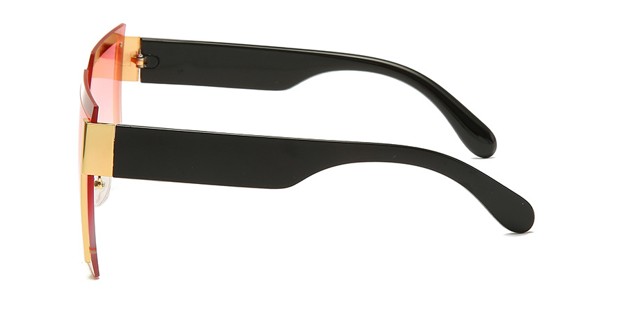 Oversized Square Rimless Sunglasses