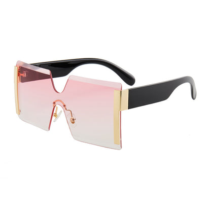 European and American Siamese Frameless Sunglasses