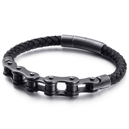 Retro stainless steel trend men's bracelet