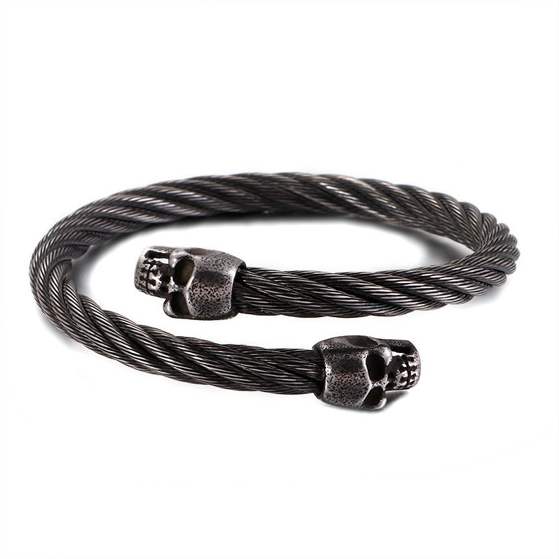 Men's Fashion Stainless Steel Skull Bracelet