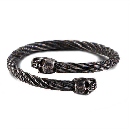 Men's Fashion Stainless Steel Skull Bracelet