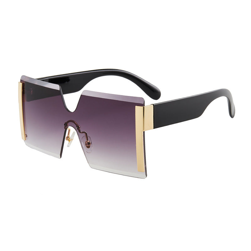 European and American Siamese Frameless Sunglasses