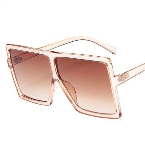 Oversized Women Sunglasses Square Brand Designer Big Frame