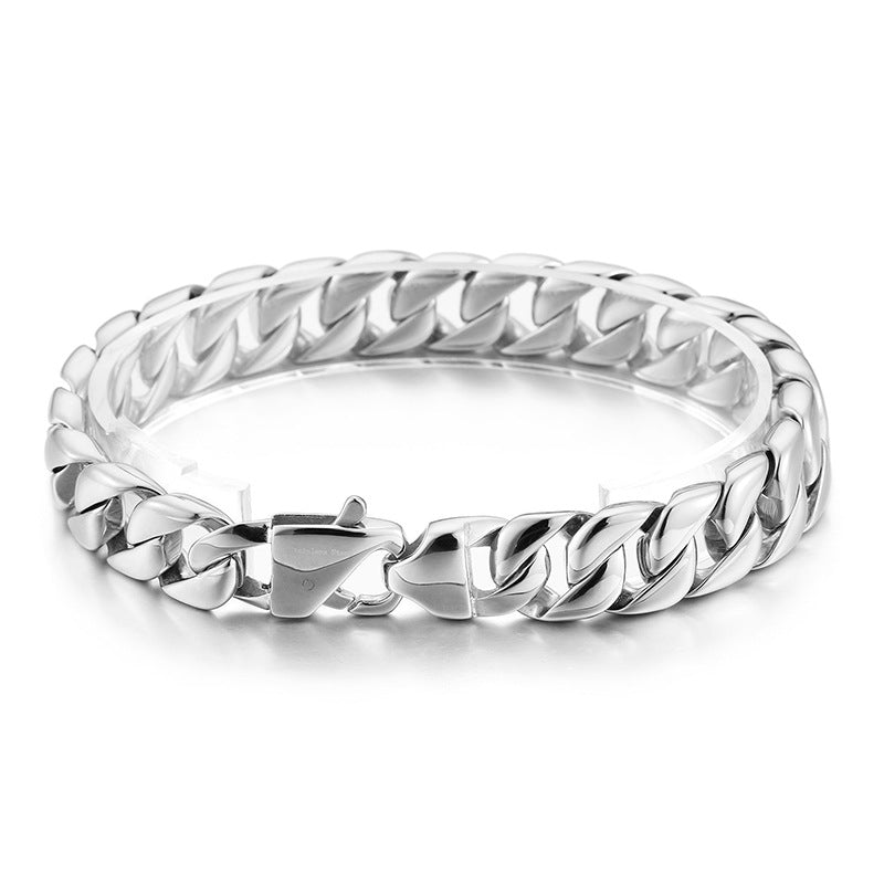 Fashion Polishing Stainless Steel Men's Bracelet