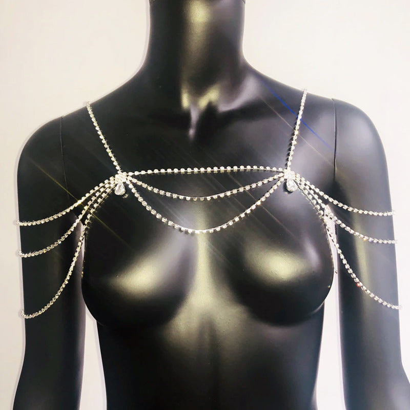 Sexy Diamond Chain Pendant Waist Chain New Style Body Chain