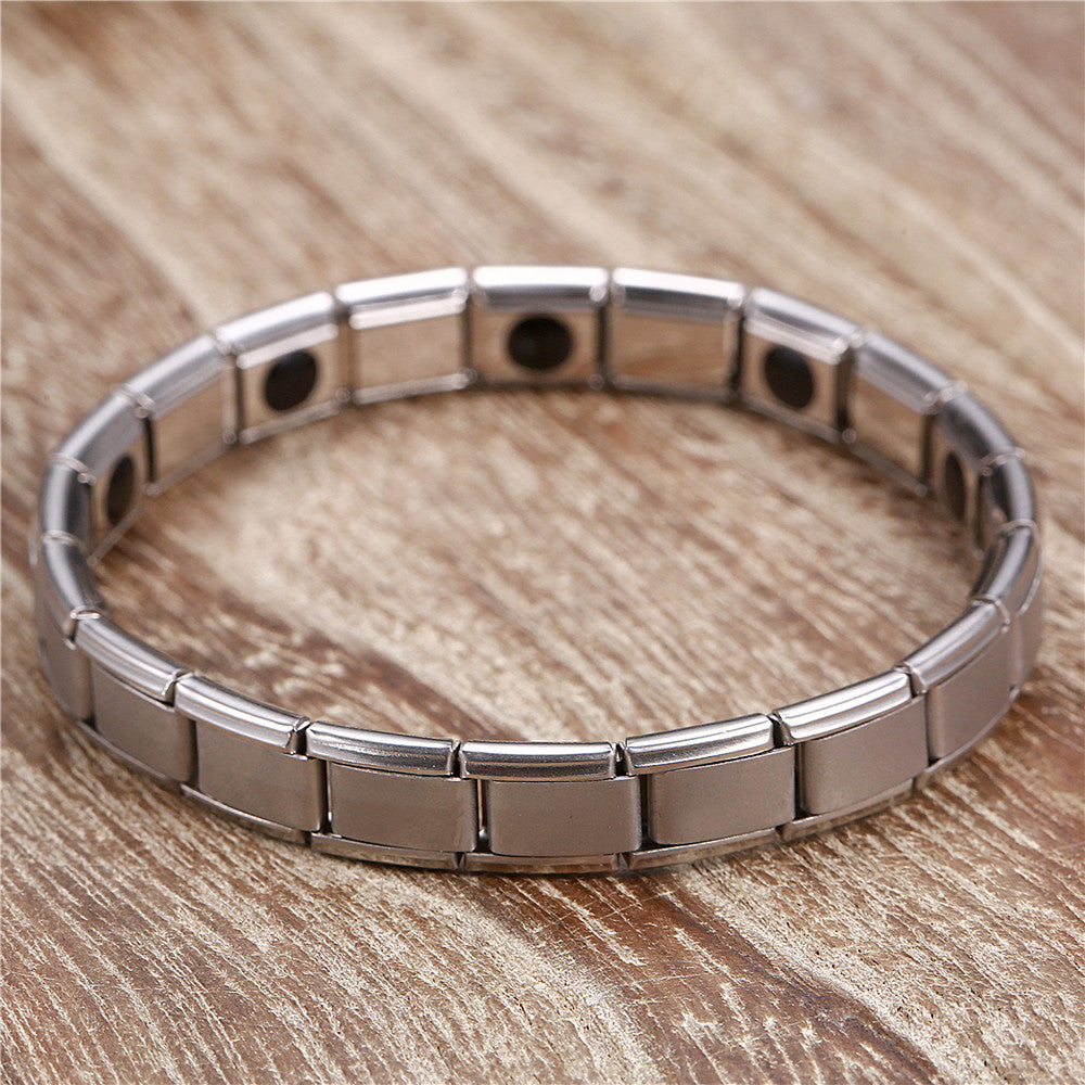 Magnet Unisex Elastic Stainless Steel Bracelet