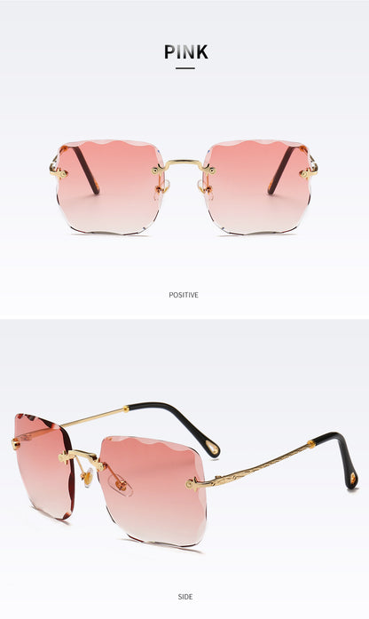 Frameless Classy Square Sunglasses