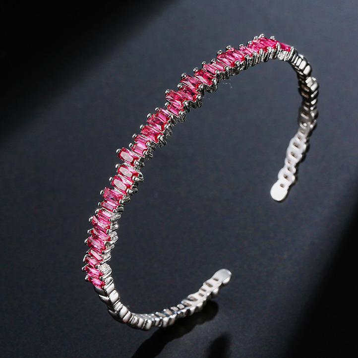 Ladies Flashy Zircon Bracelet - Various Colours