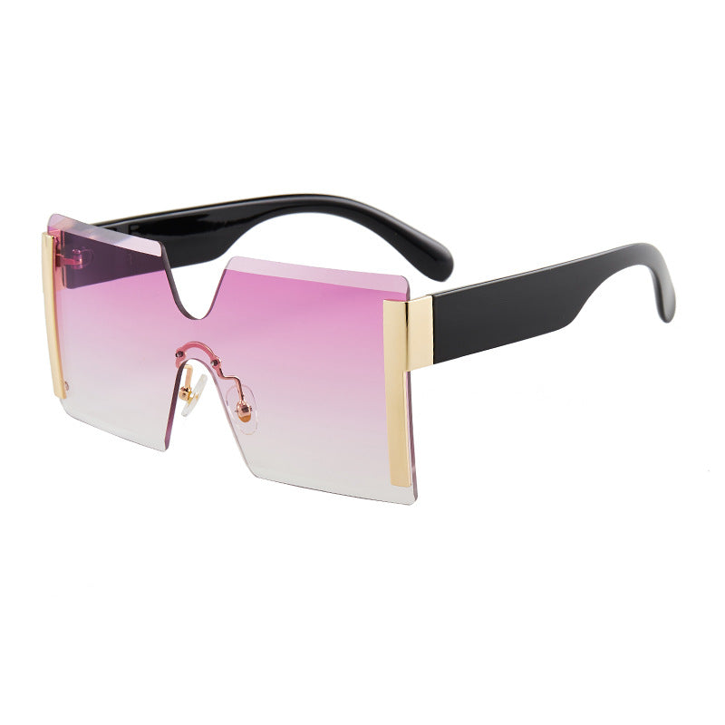 European and American Siamese Frameless Sunglasses