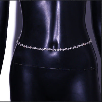 Bohemia Beach Body Irregular Rhinestone Waist Chain