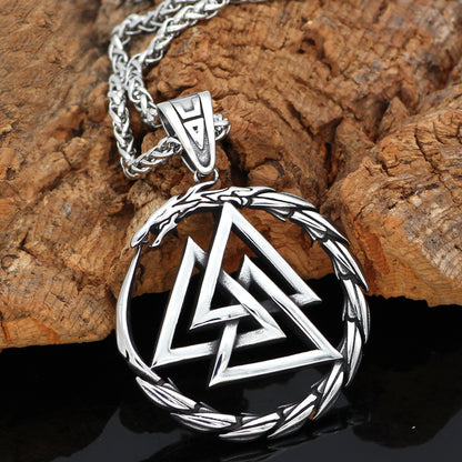 Triangle Symbol Pendant Necklace Men's Jewelry Necklace