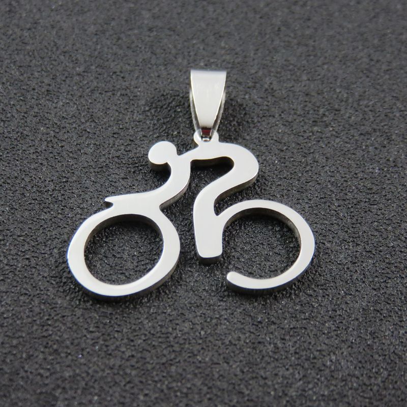 Unisex Mountain Bike Necklace Stainless Steel