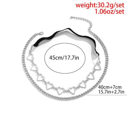 Women's Simple Personality Love Thigh Chain Elastic Bandage