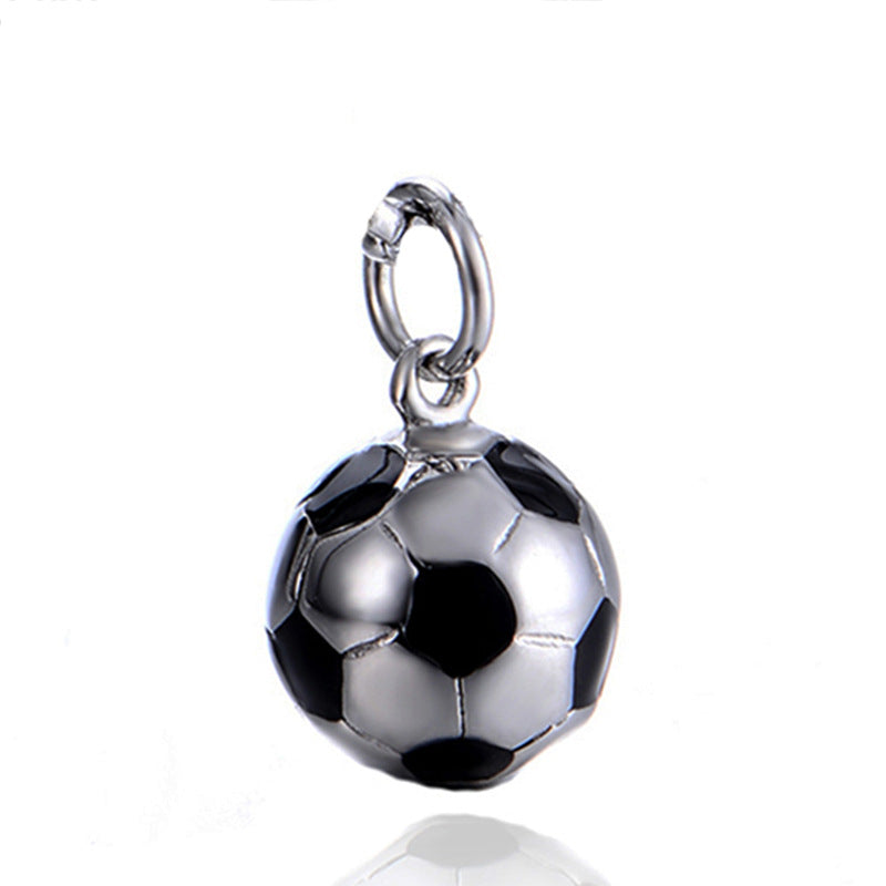 World Cup Football Necklace Fashion Titanium Steel Pendant Stainless Steel