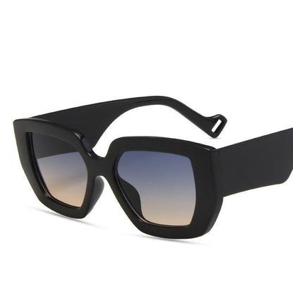 Retro Sunglasses Personality Polygon Contrast Sunglasses