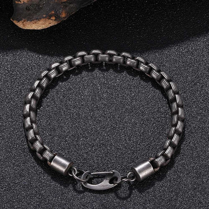 Men's Thick Stainless Steel Casting Bracelet