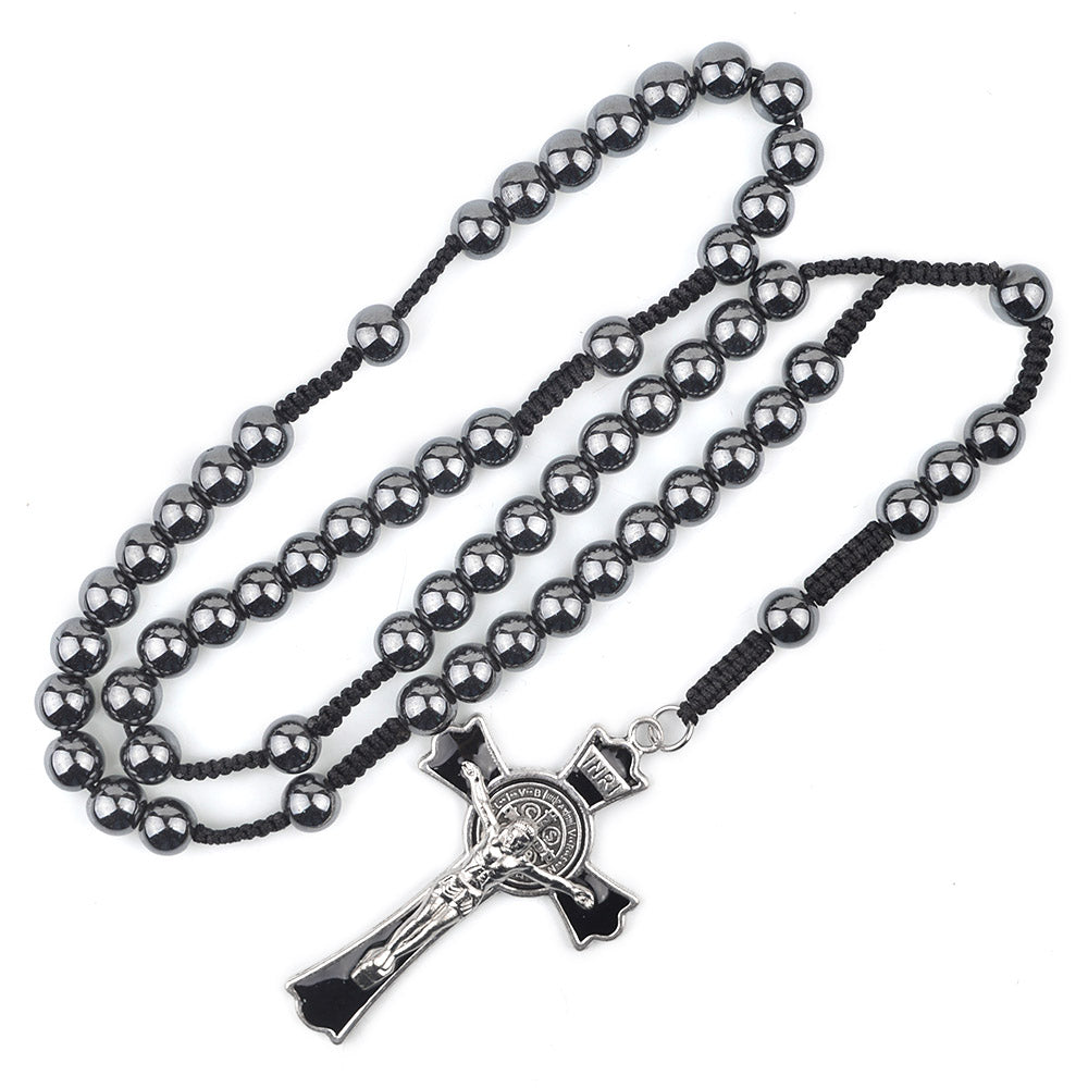 Woven High End Religious Rosary Necklace