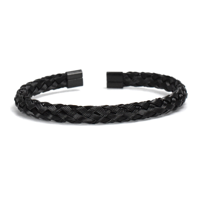 Braided Square Stainless Steel Bracelet