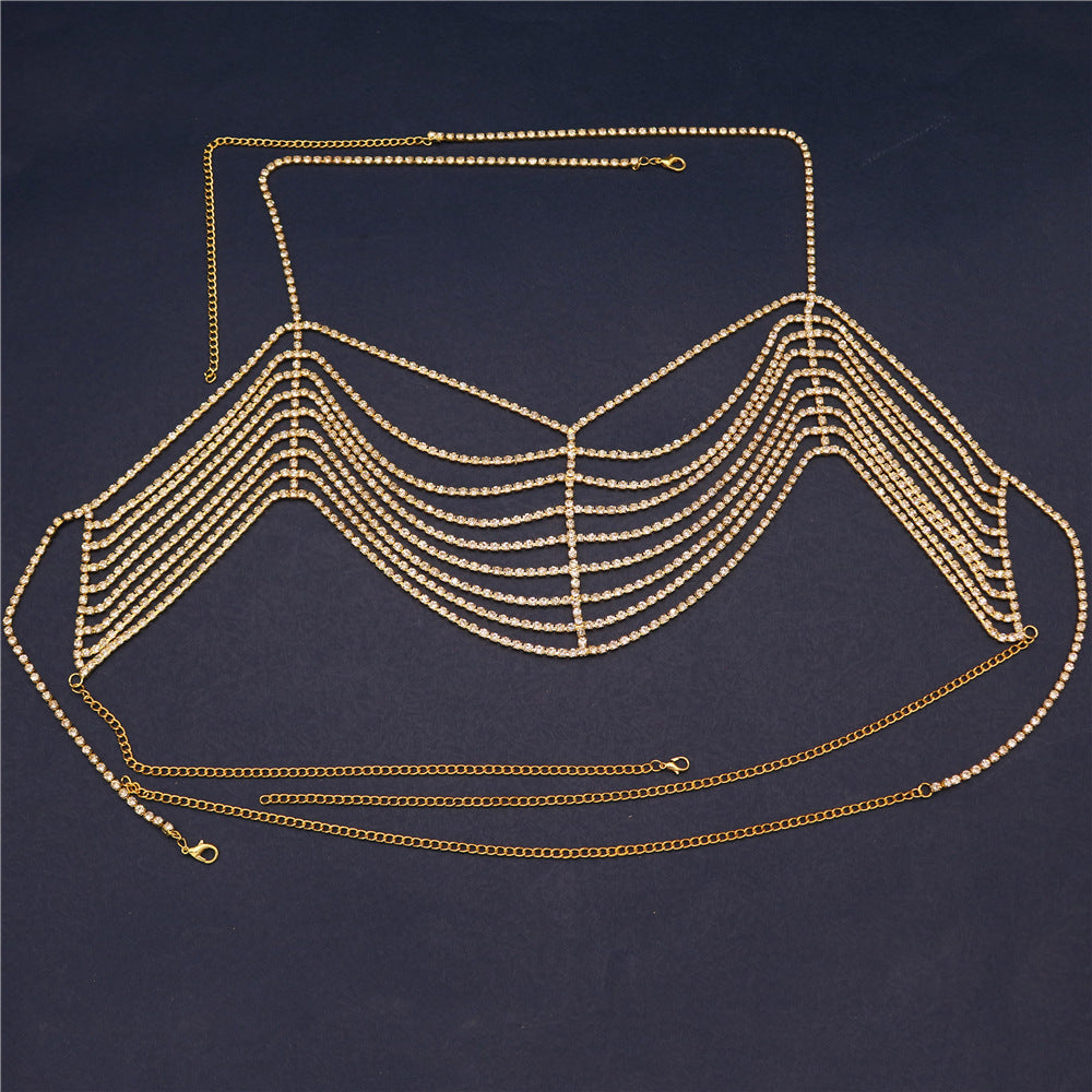 Women's Fashion Rhinestone Bra Body Chain