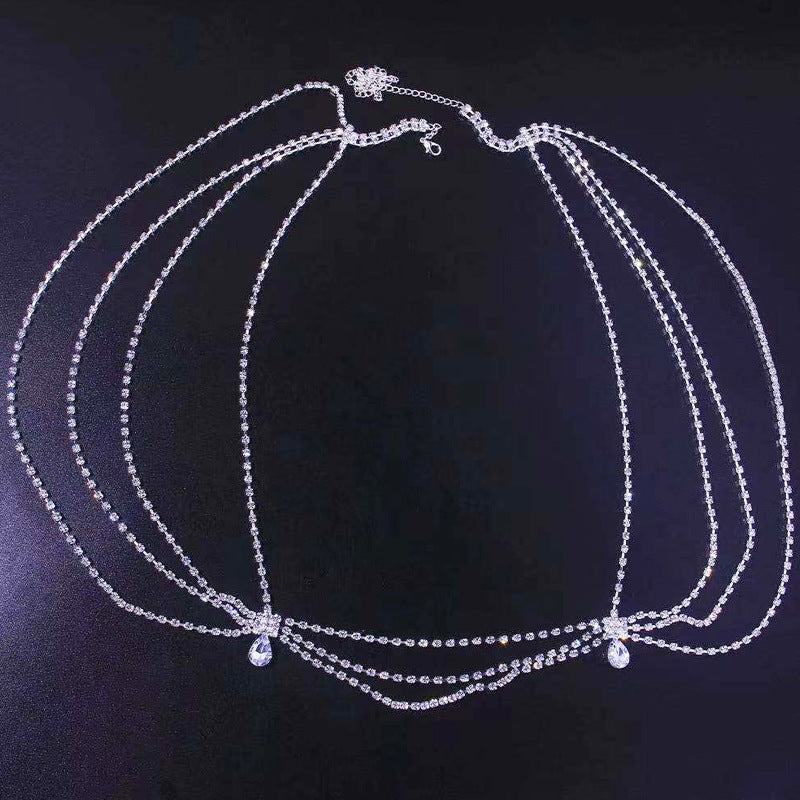 Sexy Diamond Chain Pendant Waist Chain New Style Body Chain