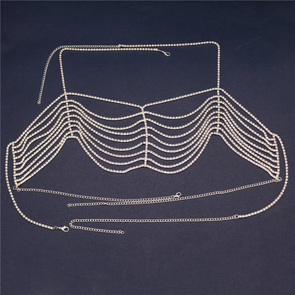 Women's Fashion Rhinestone Bra Body Chain