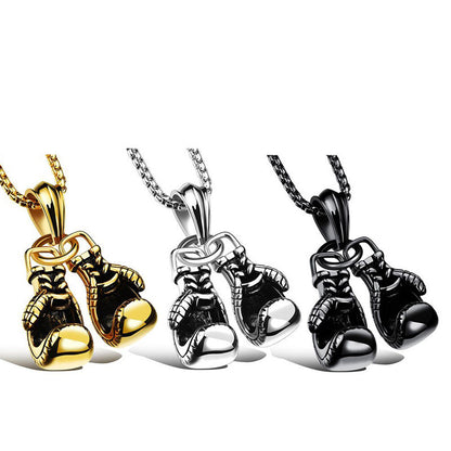 Men's Boxing Gloves Pendant Necklace